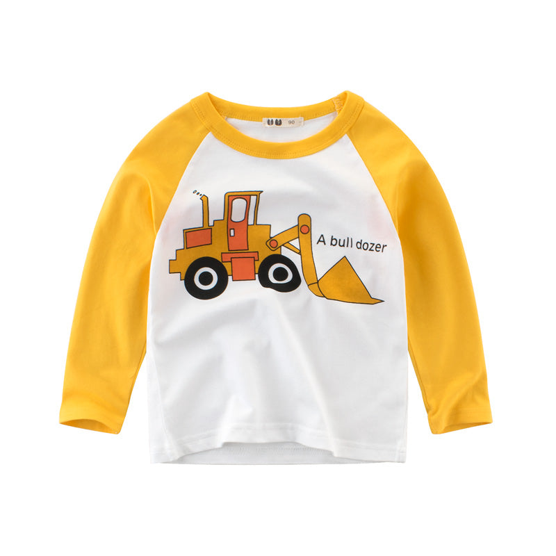 Bulldozer Full Sleeves T-Shirt Toddlers