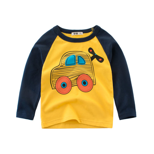 Car Printed Full Sleeves T-Shirt Toddlers